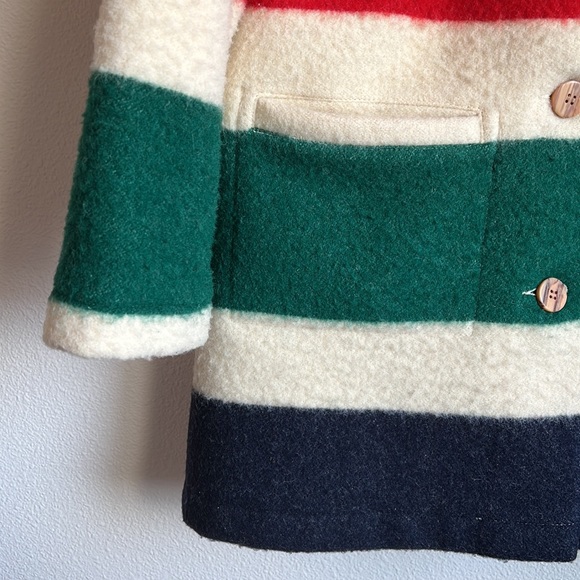 VTG Pendleton Hudson Bay Stripe Wool Blanket Coat - Picture 4 of 12